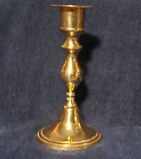 Vintage Mid Century Shiny Brass Taper Candle Stick / Holder picture