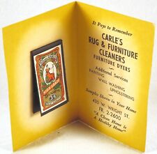 VINTAGE ADVERTISING DIX & RANDS Sharps 3/9 Needles CARLE'S RUG FURNITURE CLEANER picture