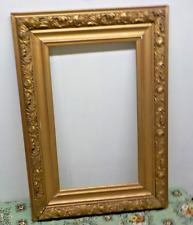 Antique 19th Century Victorian GOLD GILT GESSO Highly Ornate Frame 271/2