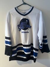 Vintage Planet Hollywood Orlando Hockey Jersey Size Large White 1991 picture