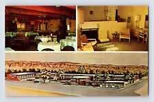 Postcard Montana Billings MT Rimrock Lodge Motel Multi View 1960s Unposted picture