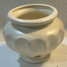 Haeger Pottery Planter with Tag Off-White Ivory Made in the USA Vintage 5 1/4