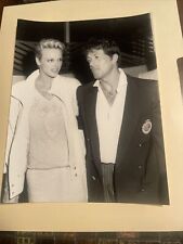 Brigette Nielsen & Sylvester Stallone 7x9 Vintage Originial Press Photo 1985 #89 picture