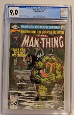 Man-Thing #9 Vol.2  CGC 9.0 White Pages Larry Hama Art Bob Wiacek cover 1981 picture