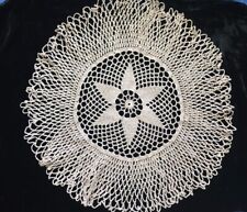 YOUR CHOICE OF VINTAGE HAND CROCHETED COTTON THREAD DOILY BEADED picture