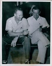Pair Of Foremen Delighted With New Work Schedules Business 7X9 Vintage Photo picture