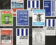 SPORTING PROFILES-FULL SET- FOOTBALL WEST BROM WBA FA CUP 1968 2007 (10 CARDS) picture