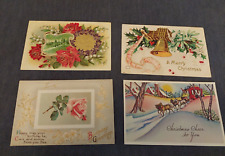 Four Antique Holiday Postcards picture