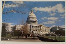 Vintage United States Capital House and Senate Chambers Unposted Postcard picture