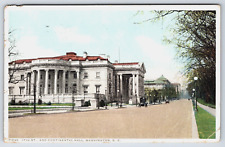 Continental Hall 17th St in Washington DC Postcard 1920s Street Scene picture
