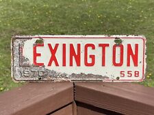 Lexington North Carolina License Plate 1970 #558 NC City Plate picture