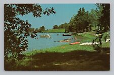Postcard Lake Dardanelle State Park Arkansas Boats Swimming Sun Bathers picture