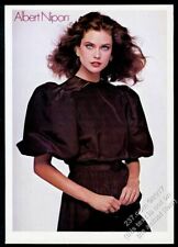 1982 Albert Nippon dress color photo vintage fashion print ad picture