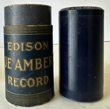 Edison Blue Amber Cylinder Record #2444 “Post In The Forest” Heim Waldhorn Quar picture