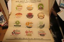 vintage Midwest special design milk bottle cap catalog Belvidere, Ill full color picture