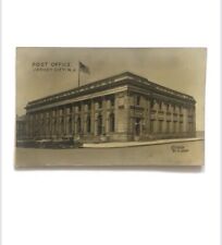 NJ Jersey City New Jersey RPPC  Photo Postcard Post Office 1929 Signed R. Coari picture