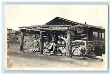 c1920's Blue Room Grill Cafe Restaurant Rustic Hammock RPPC Photo Postcard picture