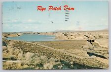 1985 Postcard Rye Patch Dam Lovelock Nevada Aerial View picture