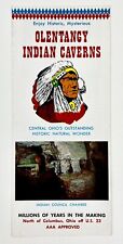 1979s Ohio Frontier Land Olentangy Native Indian Caverns Vintage Travel Brochure picture