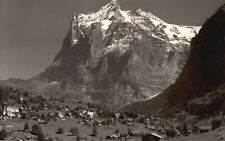 Vintage Postcard 1910's Grindelwald Mit Wetterhorn Swiss Peak Switzerland picture