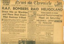 WWII RAF Bomb German Warships Heligoland Finns Resist Invasion December 4 1939 picture