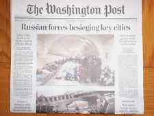 RUSSIA FORCES BESIEGING KEY CITIES - Ukraine March 2022 - WASHINGTON POST Front picture