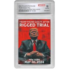 Trump Rigged Trial Trading Card - Graded Gem Mint 10 picture
