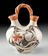 Beautiful Native American Acoma wedding vase with birds picture