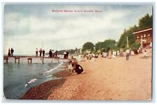 1916 Scenic View Bathing Beach South Haven Michigan MI Vintage Antique Postcard picture