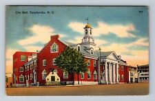 Fayetteville NC- North Carolina, City Hall, Antique, Vintage c1950 Postcard picture
