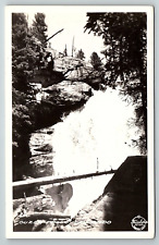 1930s OUZEL FALLS COLORADO ROCKY MOUNTAINS FRASHERS FOTOS RPPC POSTCARD P2464 picture