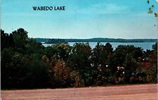 Birdseye View Wabedo Lake Minnesota Long Pine Playground Land of Fun Postcard 6R picture