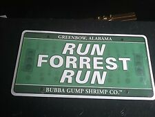 Run Forrest Run Bubba Gump Shrimp License Plate Booster Greenbow Alabama movie picture