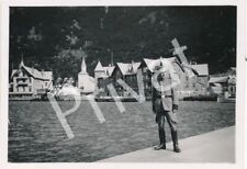 Photo Wk II Armed Forces Soldier Panorama Odda Grand Hotel 1940 Norway L1.45 picture