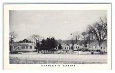 SOMERVILLE, NJ ~ Roadside STANLEY'S CABINS & GAS STATION c1940s Linen Postcard picture