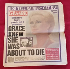 Princess Grace Kelly of Monaco - RARE Globe Newspaper - 1982 picture
