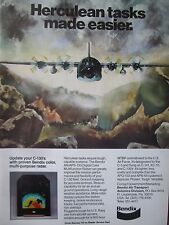 4/1982 PUB BENDIX AN/APS-133 DIGITAL COLOR RADAR C-130 HERCULES ORIGINAL AD picture