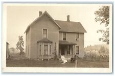 1910 Home Residence Rocking Chair View Bliss New York NY RPPC Photo Postcard picture