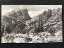 Estes Park Colorado CO Mt Hallett Antique RPPC Real Photo Postcard picture