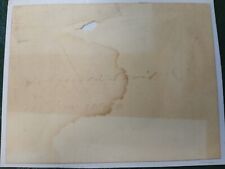 1884 Jefferson Davis Signed Card - Faded picture