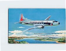 Postcard Fly Easterns Great New Silver Falcon Eastern Air Lines picture