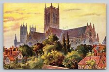 Lincoln Cathedral English Cathedrals Series II Tucks Oilette Postcard 6499 c1910 picture