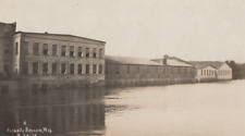 Flooded Industry Buildings in Brokaw Wisconsin Real Photo Vintage Post Card picture