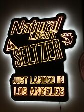 NEW Natural Light Seltzer Just Landed in Los Angeles LED Beer Sign Bar Light Pub picture