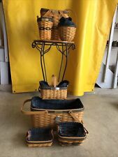 Lot of 7 Longaberger Collectors Club Renewal/Membership Baskets Liners Protector picture
