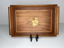 Handmade Wood Inlay Serving Tray Philippines Teak? Dining Coffee Table Kitchen picture