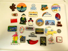 Lot of 28 Assorted Vacation Destination Souvenir Refrigerator Magnets picture
