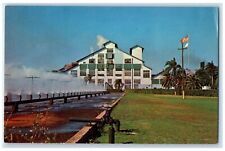 c1960 Largest Raw Sugar House Continental United States Cooling Pond FL Postcard picture