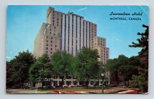 Laurentien Hotel Montreal Canada Flower Bed Street View Sheration VNG Postcard picture
