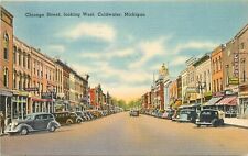 1947 Chicago Street, Looking West, Coldwater, Michigan Postcard picture